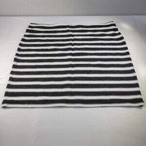 Ann Taylor Loft Pencil Black/White Skirt Size M